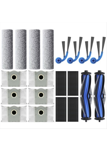 Ecovacs Için T80 Pro OMNI/T80 Omnı Robot Vakum Parçaları Ana Yan Fırçalar Paspas Bezleri Hepa Filtreler Toz Torbaları Aksesuarları (Yurt Dışından) modelleri