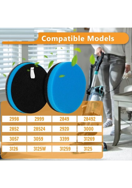2998 Vakum Filtresi Değiştirme Kiti Bissell 2998 2999 3000 3057 2849 2852 28524 2920 3059 3399 3125W 31269 Vakum (Yurt Dışından) fırsatları