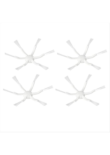 1c/2c/1t D9/F9/S10 Aksesuarları Sarf Malzemeleri Için 4 Adet Altıgen Yan Fırça (Yurt Dışından)