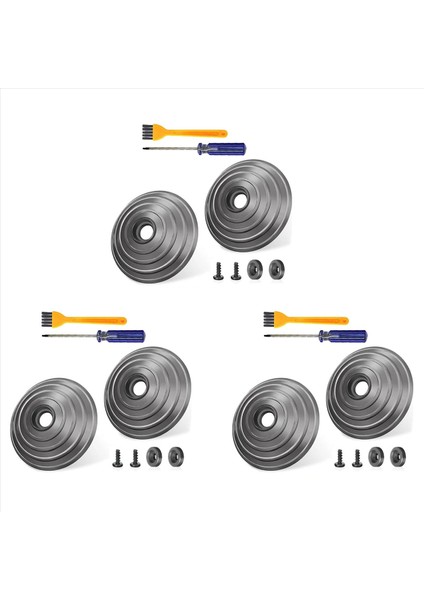 6x V-Bilyalı Tekerlek Dyson Yüksek Torklu Temizleyici Kafa Için Uygun Dyson V6 V7 V8 V10 V11 V15 Akülü Elektrikli Süpürge (Yurt Dışından)