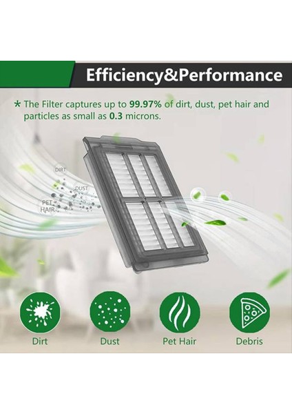 12 Adet Hepa Filtre Irobot Roomba Plus 405/505 Combo/conga 20090 Proaı/everybot Q9/ınic IX30 Aı Ultra Vakum Parçaları (Yurt Dışından) indirimleri