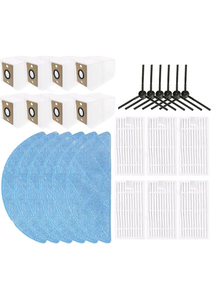 Ilife V9 / V9 Pro / G9 / G9 Pro / A12 Pro Elektrikli Süpürge Yedek Parçaları Yan Fırça Paspas Bezi Toz Torbası Filtresi (Yurt Dışından) modelleri