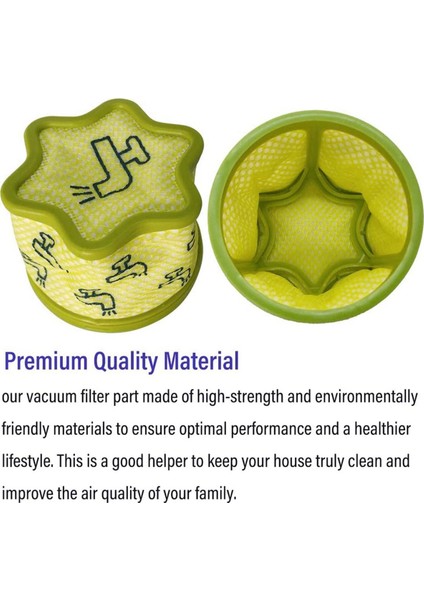 Lg Elektrikli Süpürge A9 Kablosu Sıfır ADQ74774001 Için Uyumlu 3 Adet Vakum Yedek Ön Filtre (Yurt Dışından) fırsatları