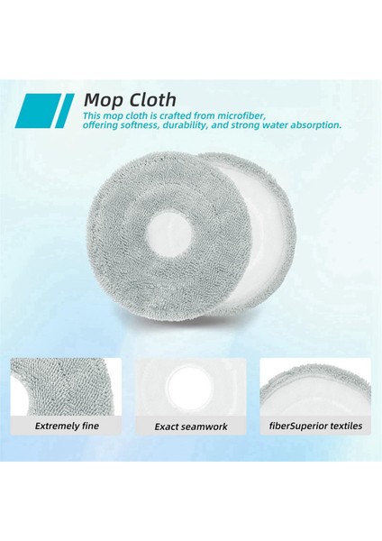 Dreame L20 Ultra / L30 Ultra Fırçalar Filtreler Paspas Pedleri Vb Için 2x Robotlu Süpürge Yedek Kiti (Yurt Dışından) indirimleri