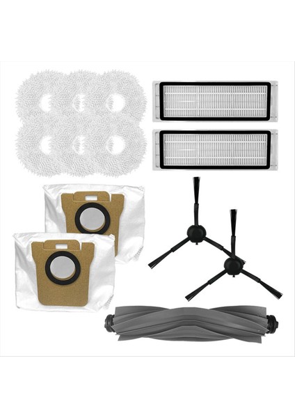 Dreame X20 PRO/L20 Ultra Süpürge Aksesuarları Rulo Fırça Yan Fırça Bezi Yedek Parçaları (Yurt Dışından)