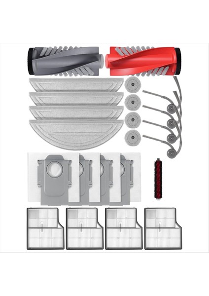 Roborock Saros 10 Robot Elektrikli Süpürgeler Ana Yan Fırça Toz Torbaları Mendil Filtreler Aksesuarları Kiti (Yurt Dışından)