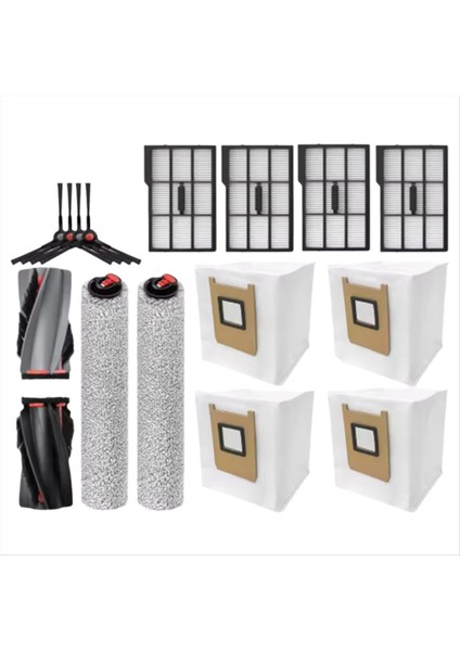 Eufy Omni E25/OMNI E28 Robotlu Süpürge Ana Yan Fırça Filtresi Toz Torbası Paspas (Yurt Dışından)