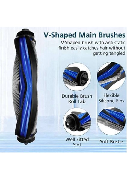 Ecovacs X8 Omni/x8 Pro Omni Süpürge Aksesuarları Ana Yan Fırça Filtresi Bez Toz Torbası (Yurt Dışından) fırsatları