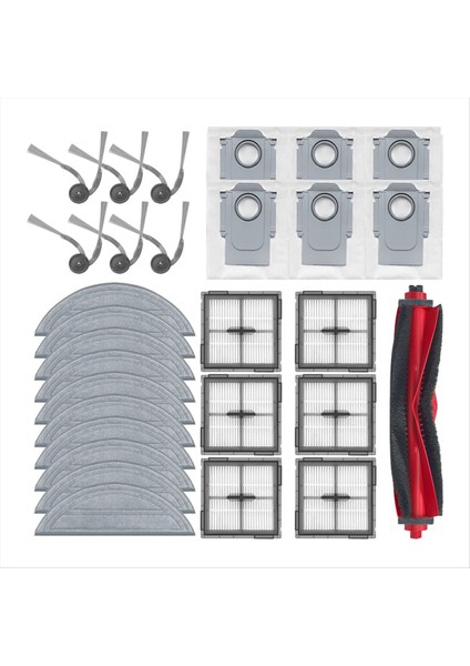 Roborock Q10 S5/Q10 S5+/Q10 X5/Q10 X5+/Q10 VF/Q10 Vf+ Yedek Parça Ana Yan Fırça Hepa Filtre Paspas Bezi Toz Torbası (Yurt Dışından) fırsatları