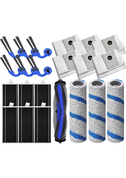 Ecovacs Debot X11 OMNICYCLONE/X11 Pro Omni Aksesuarları Ana Fırça Filtre Rulo Paspas Toz Torbası Yedek Parçalar (Yurt Dışından)