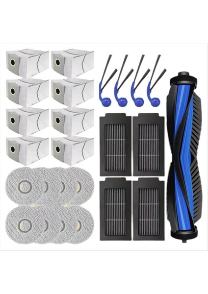 25 Adet Ecovacs Deebot T30C OMNI/T30C Pro Omni Yedek Parçalar Vakum Fırça Filtresi Toz Torbası Paspas Bezi (Yurt Dışından) fiyatları