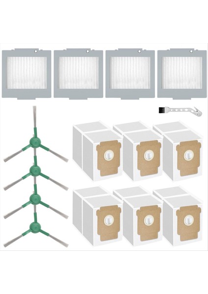 Yedek Parça Aksesuarı Irobot Roomba Max 705 Vac/plus 504 Vac Robotlu Süpürge Toz Torbası Filtreleri Yan Fırça (Yurt Dışından)