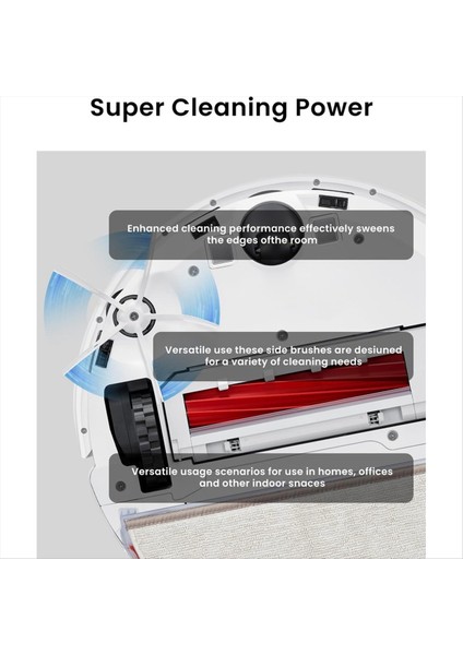Roborock Tüm Elektrikli Süpürge Için 5 Paket Yedek Yan Fırça 5 Silahlı Kenar Süpürme Fırçaları Aksesuarları (Yurt Dışından) fiyatları
