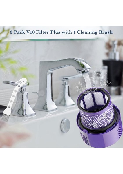 Dyson V10 Kablosuz Elektrikli Süpürgeler Için Vakum Filtrelerinin Değiştirilmesi Hepa Filtreleri Parçaları Değiştirin (Yurt Dışından) modelleri