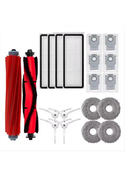 20 Adet Roborock Q Revo MAXV/P10 Pro Elektrikli Süpürge Yedek Parçalar Ana Fırça Toz Torbası Hepa Filtre Paspas Bezi (Yurt Dışından) modelleri