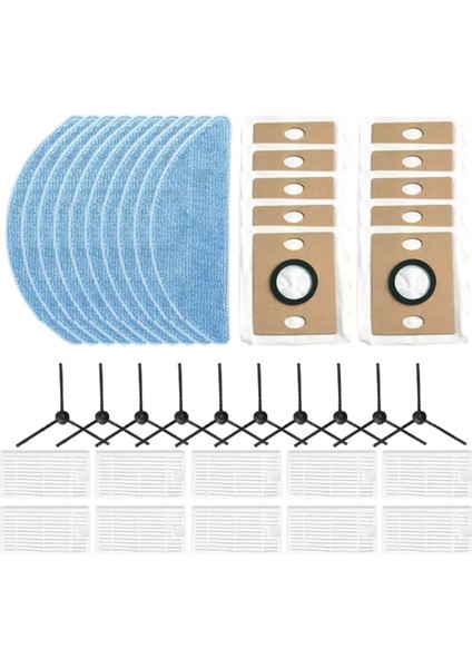 40 Adet Ilife V9 / V9 Pro / G9 / G9 Pro / A12 Pro Elektrikli Süpürge Yedek Parça Yan Fırça Paspas Bezi Toz Torbası Hepa Filtre (Yurt Dışından) fırsatları