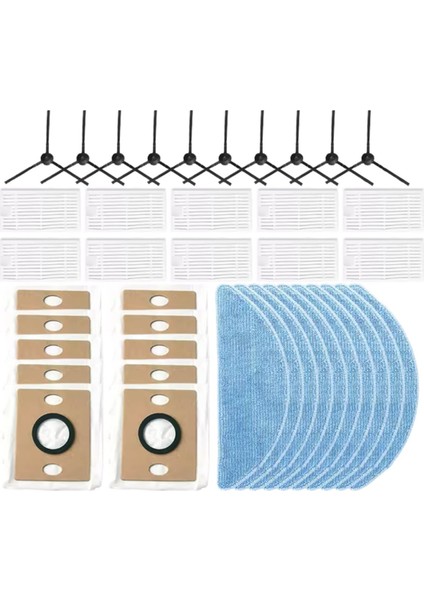 40 Adet Ilife V9 / V9 Pro / G9 / G9 Pro / A12 Pro Elektrikli Süpürge Yedek Parça Yan Fırça Paspas Bezi Toz Torbası Hepa Filtre (Yurt Dışından) indirimleri