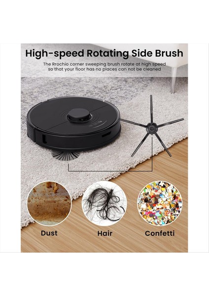 Roborock Tüm Elektrikli Süpürge Için 5 Paket Yedek Yan Fırça 5 Silahlı Kenar Süpürme Fırçaları Aksesuarları (Yurt Dışından) indirimleri