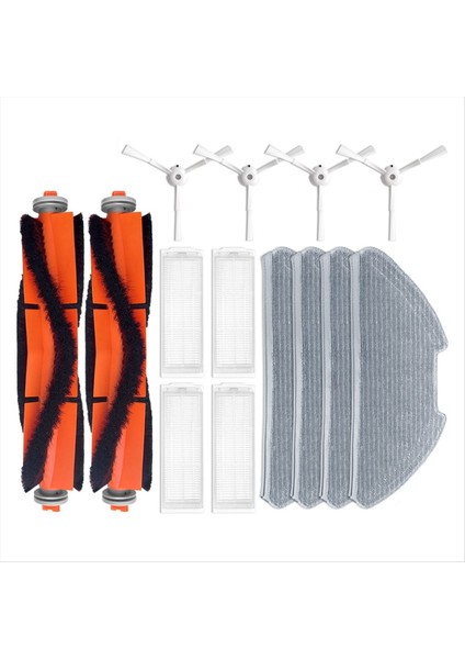 Xiaomi Mi Robot Vakum Paspas 2 Pro/lite MJST1SHW Mjstl Filtre Paspas Ana Yan Fırça Elektrikli Süpürge Aksesuarları (Yurt Dışından)