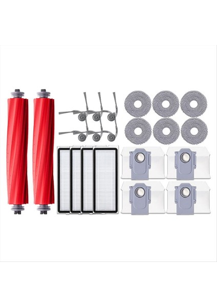 Roborock Qrevo L/qr 798/QV 35A/QR 598 Robotlu Süpürge Ana Yan Fırça Hepa Filtre Paspas Bezi Toz Torbaları (Yurt Dışından)