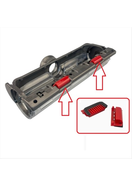 Alt Zemin Fırçası Kırmızı Kaldırma Braketi Dyson V10 V11 V15 Yüksek Torklu Emme Kafası 100 W Elektrikli Süpürge Parçaları (Yurt Dışından) fırsatları