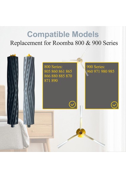 Aksesuarlar Için 860 865 866 870 871 980 960 966 981 Yedek Yedek Parça Elektrikli Süpürge Fırça Filtresi (Yurt Dışından) modelleri