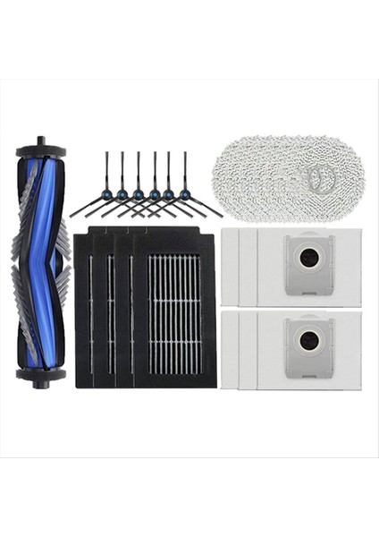 Ecovacs Için T50 Pro OMNI/T50 Otomatık DDX67 Robotlu Süpürge Ana Yan Fırça Hepa Filtre Paspas Bezi Toz Torbası Yedek Parça (Yurt Dışından)