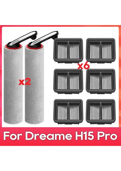 Dreame H15 Pro Robotlu Süpürge Parçaları Aksesuarları Fırça Filtre Robotlu Süpürge Seti Sarf Malzemesi (Yurt Dışından) fırsatları