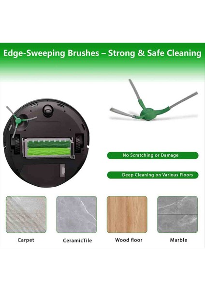 Irobot Roomba Max 705 Vac/plus 504 Vac Robot Kenar Süpürme Fırçaları Vakum Aksesuarları Için 10 Adet Yedek Yan Fırçalar (Yurt Dışından) fırsatları