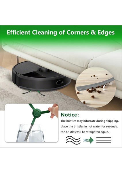 Irobot Roomba Max 705 Vac/plus 504 Vac Robot Kenar Süpürme Fırçaları Vakum Aksesuarları Için 10 Adet Yedek Yan Fırçalar (Yurt Dışından) indirimleri