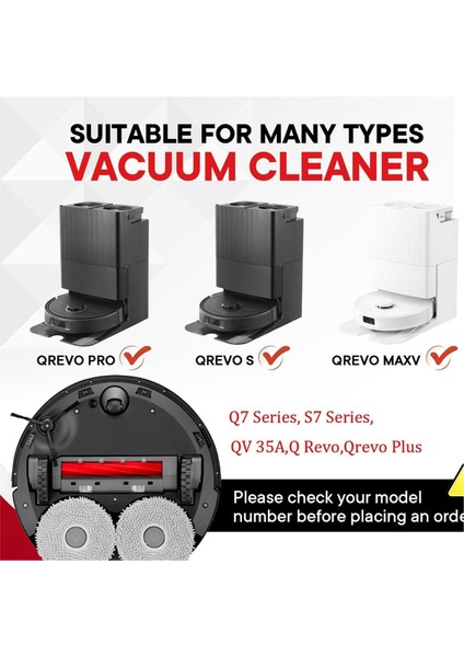 Roborock Qv 35A/35S Q7 Serisi S7 Serisi Q Revo Serisi Qrevo S/maxv/pro/plus Vakum Için 5 Adet Ana Fırça Aksesuarları (Yurt Dışından) indirimleri
