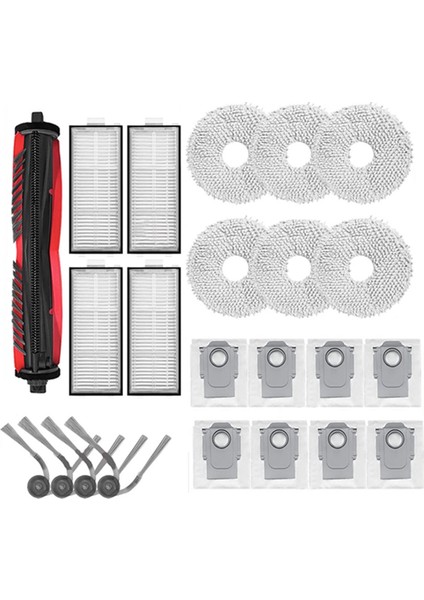 Roborock Saros Z70 Elektrikli Süpürge Yedek Kitleri Yan Fırça Hepa Filtre Paspas Bezi Toz Torbası Aksesuarları Parçaları (Yurt Dışından) modelleri