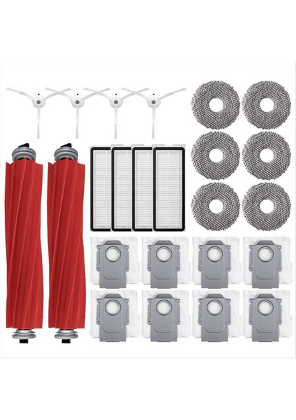 Roborock Q Revo Maxv/qrevo Maxv Robotlu Süpürge Aksesuarı Toz Torbası Ana Yan Fırça Hepa Filtre Paspas Bezleri (Yurt Dışından)