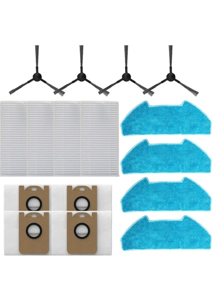 Filtre Paspas Bezi Toz Torbası Yan Fırça Seti Redkey R10 Akülü Robotlu Süpürge Aksesuarı Için Toz Parçacıklarını Yakalar (Yurt Dışından) fiyatları