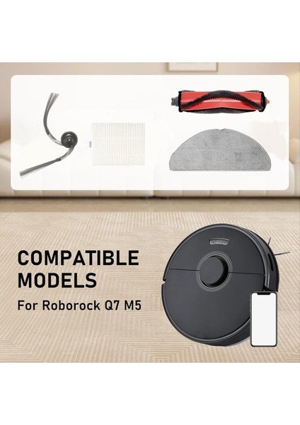 Roborock Q7 M5 / Q7 M5+ / Q7 L5 / Q7 L5+ / Q7 Tf / Q7 Tf+/ Q7B / Q7T+ Artı Parçaları Ana Yan Fırça Filtresi Toz Torbaları (Yurt Dışından) indirimleri