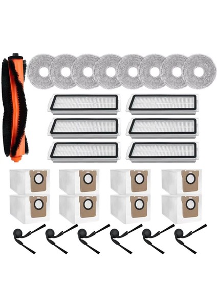 29 Adet Yedek Parçalar Xiaomi Mijia 5C/OV42CN Elektrikli Süpürge Parçaları Ana Yan Fırça Hepa Filtre Paspas Bezi Toz Torbası (Yurt Dışından) fırsatları