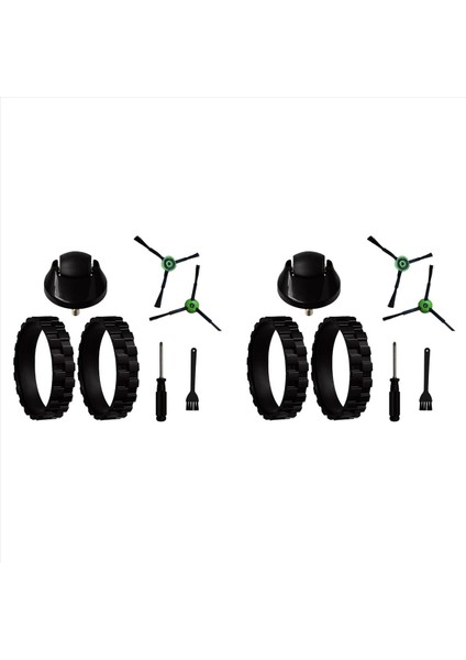 2 Takım Irobot Roomba I3 I3 + I4 I6 I6 + I7 I8 E5 E6 E7 J7 7550 3550 3150 5150 6198 7150 Ön Tekerlek Tekeri Yan Fırçalar (Yurt Dışından)