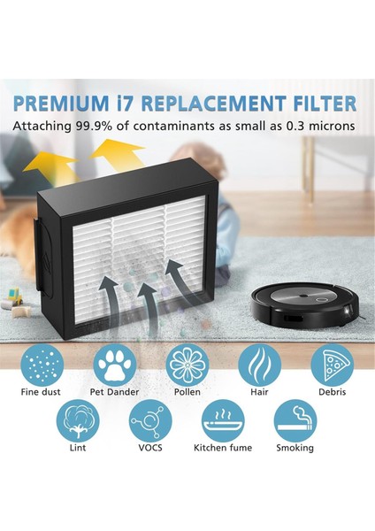Irobot Roomba E I ve J Serisi I1+ I3 I3+ I4 I5/plus I6 I6+ I7 I7+/plus I8 I8+ E5 E6 E7 Elektrikli Süpürge Parçaları Için Filtreler (Yurt Dışından) indirimleri