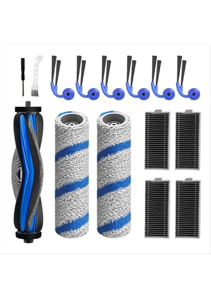 15 Adet Ecovacs Deebot X11 Pro OMNI/X11 PRO/X11 Robotlu Süpürge Parçası Ana Yan Fırça Rulo Paspas Hepa Filtre (Yurt Dışından) modelleri