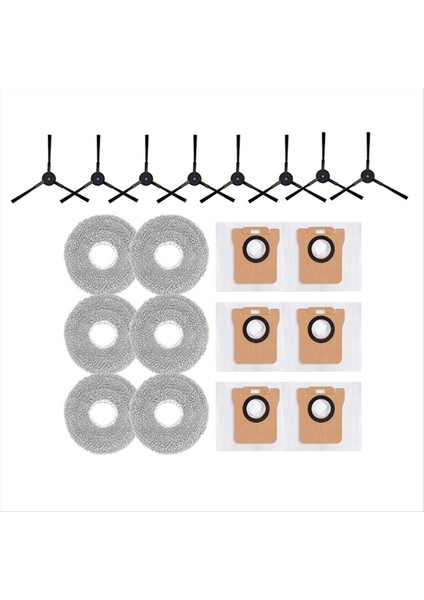 Jonr P20 Pro/t5 Pro Robotlu Süpürge Aksesuarları Ana Yan Fırça Hepa Filtre Paspas Bezi Yedek Parçalar (Yurt Dışından)