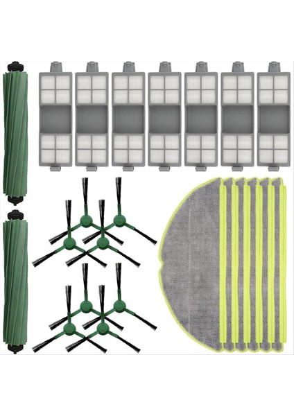 Irobot 205 Dustcompactor Vac Robot Vakumlu Rulo Fırçalar Paspas Pedleri Yan Fırçalar Hepa Filtreler Için Yedek Parçalar (Yurt Dışından)
