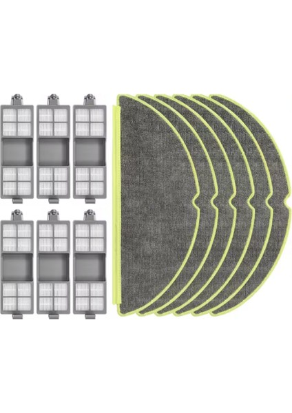 12 Adet Irobot Roomba 205 Dustcompactor Combo/vac Robot Vakum Yedek Parçalar Vakum Paspas Bezi Paspas Pedleri (Yurt Dışından)