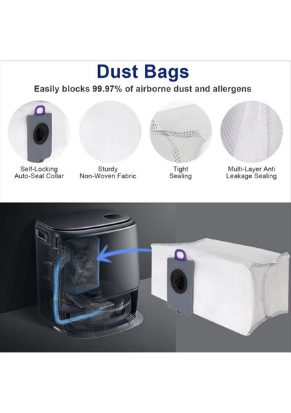 Narwal Freo Z10 Ultra YJCC025 Vakum Yedek Parçaları Ana Yan Fırçalar Paspas Bezleri Hepa Filtreler Toz Torbaları Aksesuarları (Yurt Dışından) fırsatları