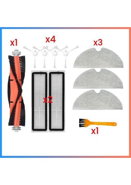 Dreame D9 D9 Max L10 Pro Robot Vakum Yedek Parça Sarf Malzemeleri Ana Yan Fırça Hepa Filtre Paspas Bezi (Yurt Dışından) fiyatları