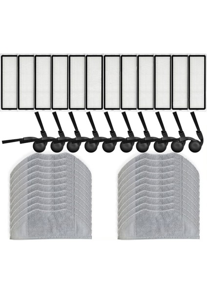 Xiaomi Robot Vakum S40 / OV81 Vakum Parçaları Yan Fırça Hepa Filtre Paspas Bezi Aksesuarları (Yurt Dışından)