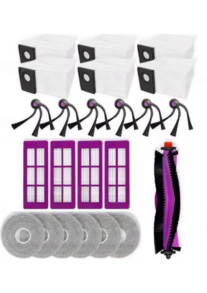 Eureka J15 Max Ultra Elektrikli Süpürge Yedek Parçalar Ana Fırça Yan Fırça Hepa Filtre Paspas Bezi Toz Torbası (Yurt Dışından) indirimleri