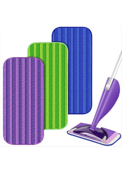 3 Paket Yeniden Kullanılabilir Paspas Pedleri Swiffer Islak Jet Paspas Yıkanabilir Islak Kuru Kullanım Için Paspas Yedek Kafaları Sert Ahşap Zemin Temizliği (Yurt Dışından) fiyatları