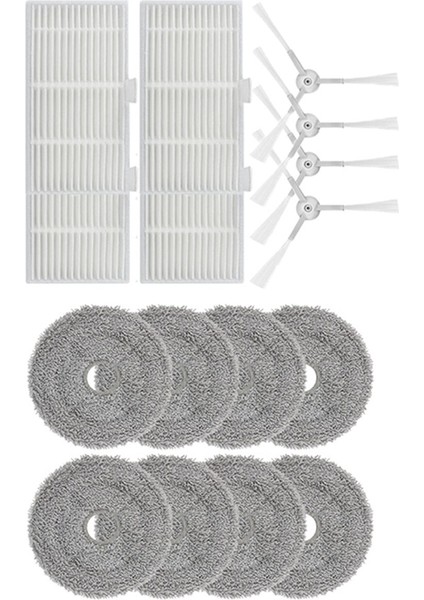 Uwant U200/U200 Pro Elektrikli Süpürge Robotu Yedek Parça Yan Fırça Paspas Hepa Filtre Yedek Aksesuarlar (Yurt Dışından) modelleri