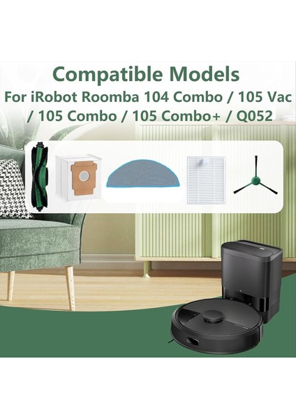 3irobot Roomba 104 Combo / 105 Vac / 105 Combo / 105 Combo+ / Q052 Süpürme Makinesi Aksesuarları Için 17 Adet (Yurt Dışından) indirimleri