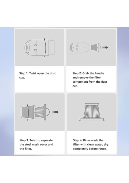 SSXCQ01XY Hepa Filtre Xiaomi Mijia Kullanışlı Elektrikli Süpürge Yedek Parça Ev Araba Mini Kablosuz Yedek Aksesuarlar (Yurt Dışından) indirimleri